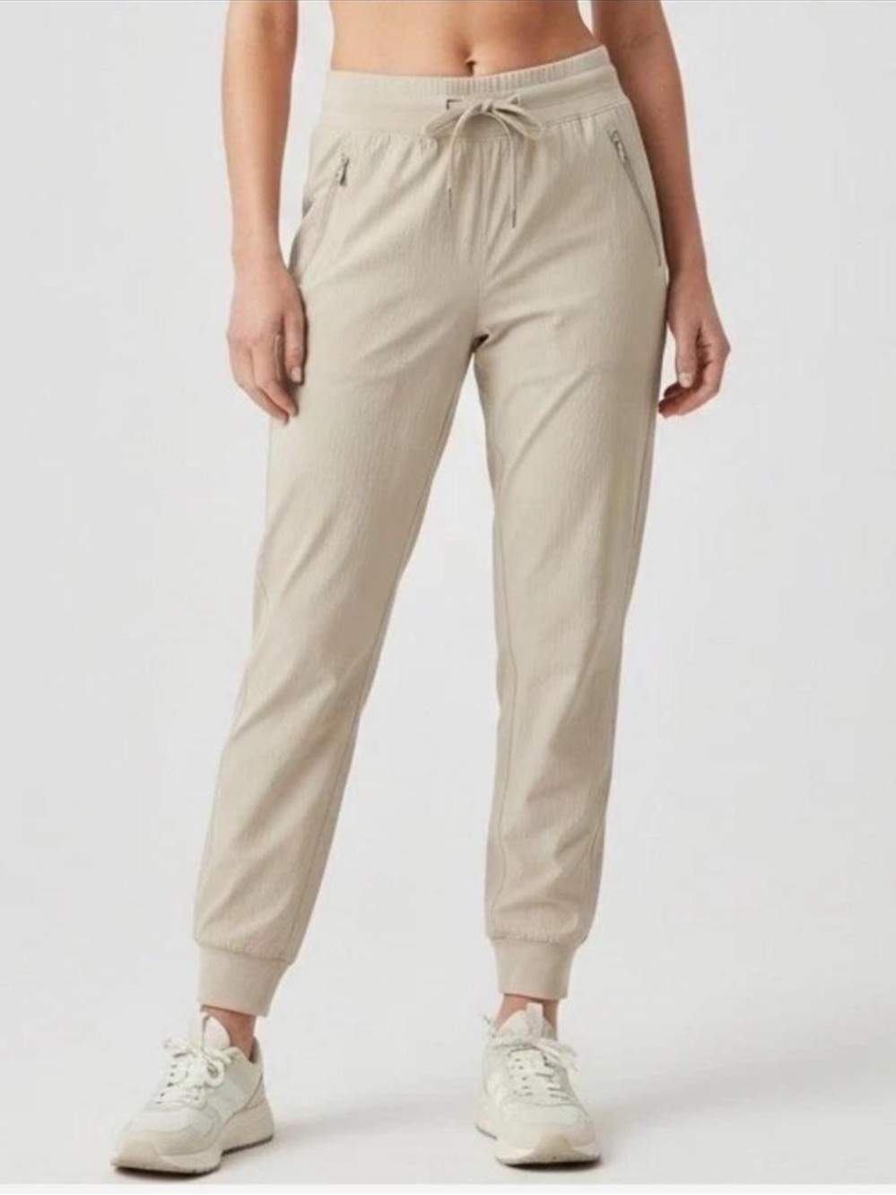 Athleta Trekkie North Jogger Size 4 Beige Travel Hiking Pants